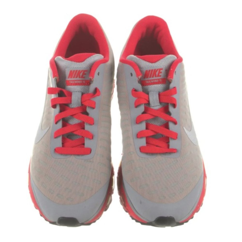 NIKE Air Max Tailwind 5 Grey/Red Athletic Sneakers Size: 11